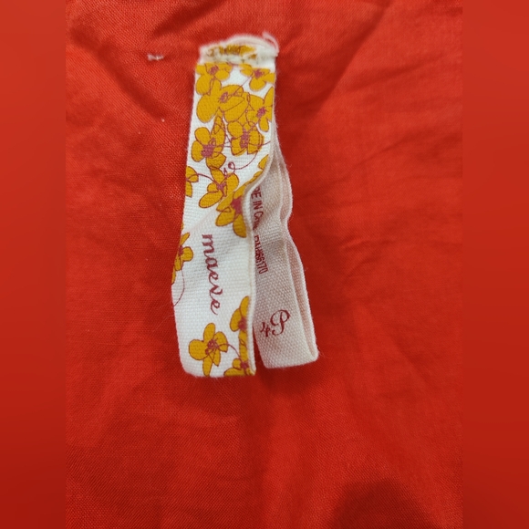 Anthropologie Maeve Red Dress Woman's 4 Petite - Picture 3 of 3